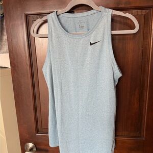 Nike Men's Light Blue Tank Top